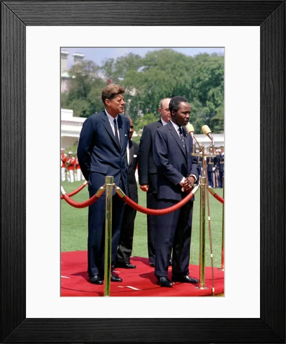 Framed Print : Arrival ceremony for Julius Nyerere Framed Print : Arrival ceremony for Julius Nyerere