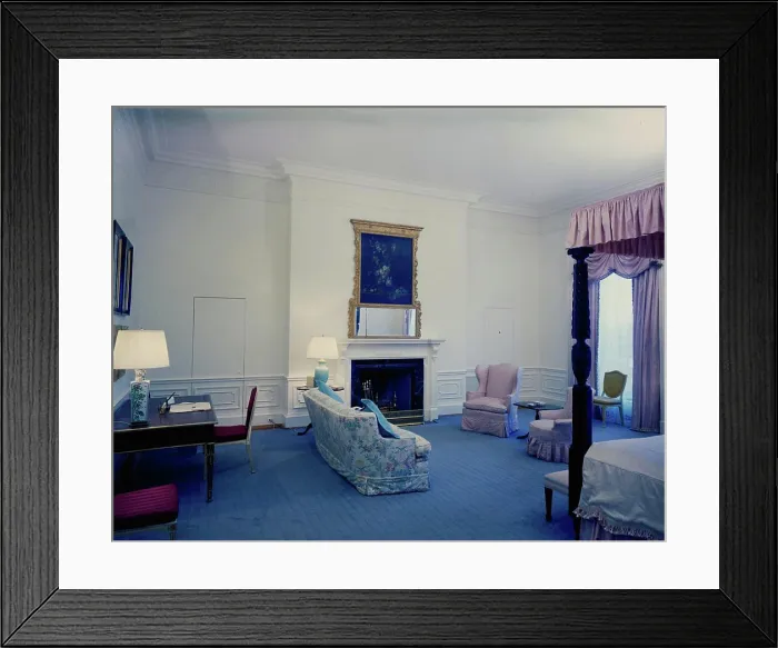 Framed Print : White House Rooms: Queens Bedroom Framed Print : White House Rooms: Queens Bedroom
