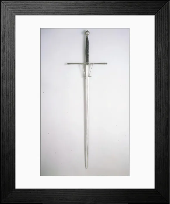 Framed Print : Two-Handed Sword 15th-16th century Italian. Two-Handed Sword. Italian. 15th-16th century. Steel, gold. Swords Framed Print : Two-Handed Sword 15th-16th century Italian. Two-Handed Sword. Italian. 15th-16th century. Steel, gold. Swords