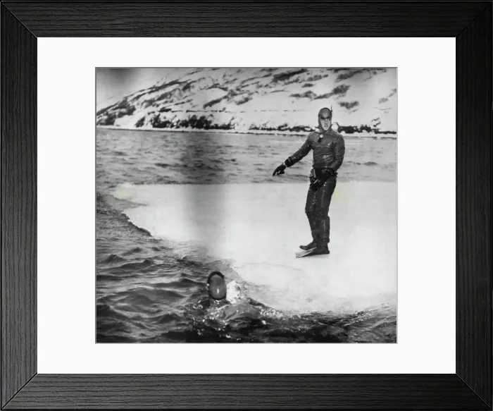 Framed Print : Wearing special rubber swim suits Framed Print : Wearing special rubber swim suits