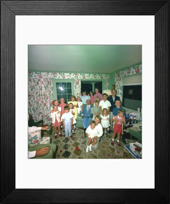 Framed Print : Weekend at Hyannis Port: Birthday party at Hyannis Port for Joseph P Framed Print : Weekend at Hyannis Port: Birthday party at Hyannis Port for Joseph P