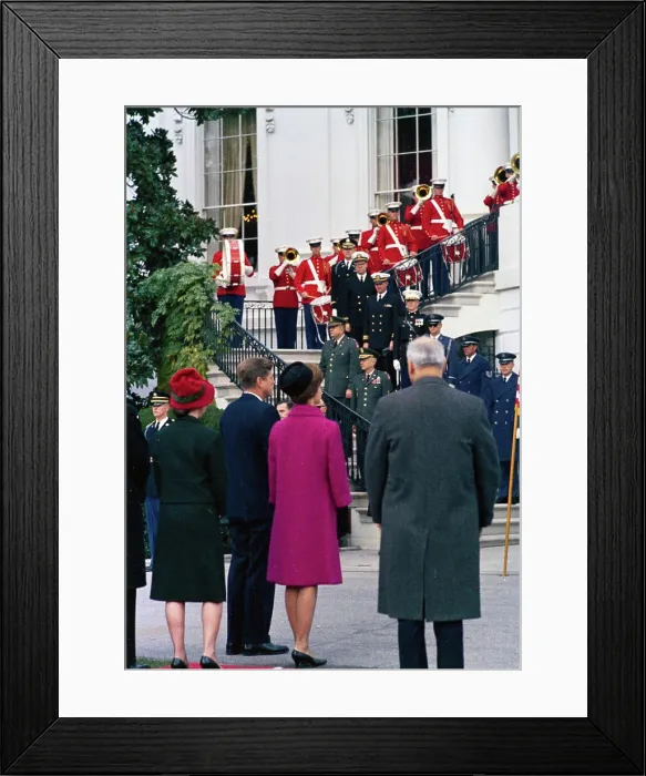 Framed Print : Arrival ceremonies for Konrad Adenauer Framed Print : Arrival ceremonies for Konrad Adenauer