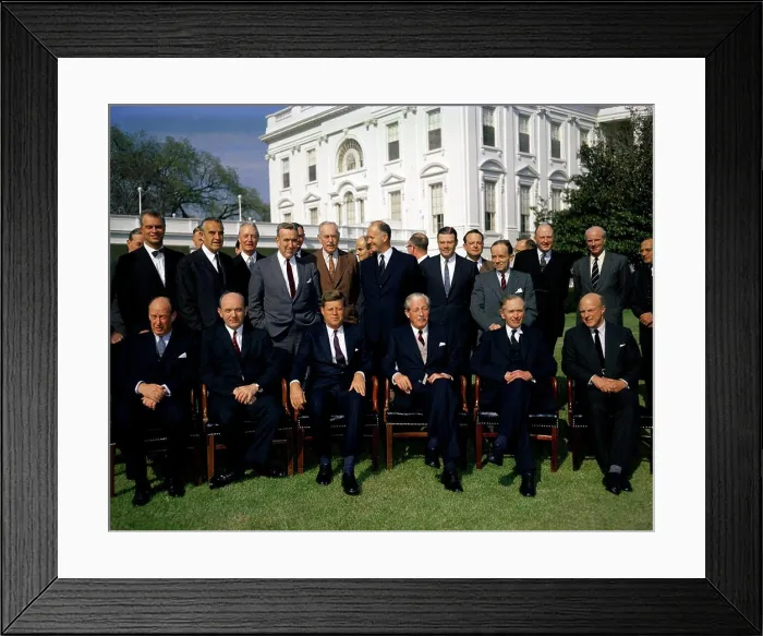 Framed Print : Meeting with Harold Macmillan, Prime Minister of Great Britain Framed Print : Meeting with Harold Macmillan, Prime Minister of Great Britain