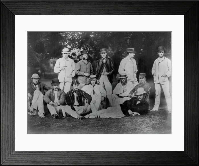 Framed Print : Cricket In 1866 -- King Edward - Then Prince of Wales - Was Bowled for a 'Duck' the crowd was Annoyed Framed Print : Cricket In 1866 -- King Edward - Then Prince of Wales - Was Bowled for a 'Duck' the crowd was Annoyed