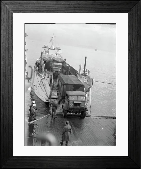 Framed Print : The Royal Navy during the Second World War Landing craft tank (Mark 3) (LCT 465) secured Framed Print : The Royal Navy during the Second World War Landing craft tank (Mark 3) (LCT 465) secured