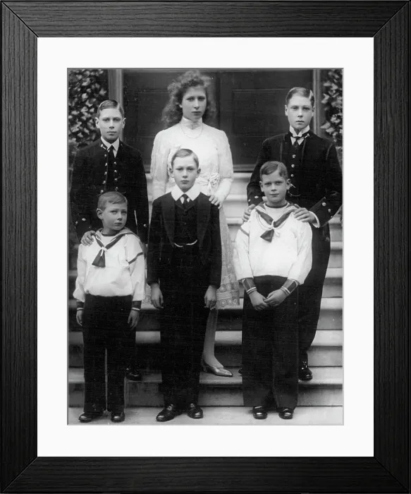 Framed Print : Duke of Windsor - Childhood. May 7, 1955. (Photo by Press Portrait Bureau)