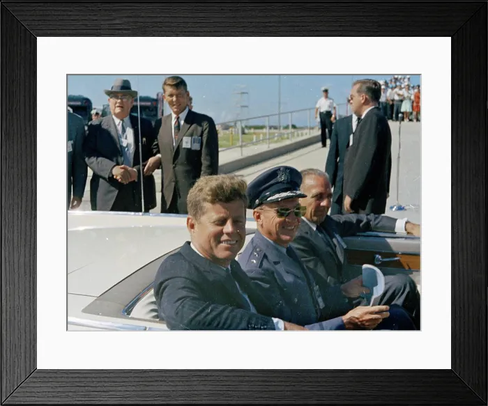 Framed Print : Inspection tour of NASA installations: Cape Canaveral Florida