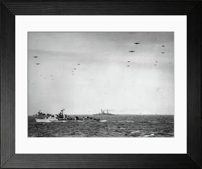 Framed Print : The Royal Navy during the Second World War- Operation Overlord (the Normandy Landings)