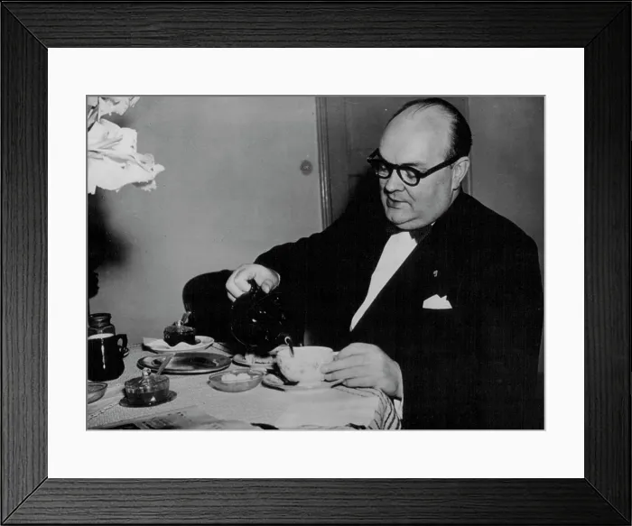 Framed Print : Paul-Henri Spaak - The great Belgian Statement is mentioned as likely successor to Mr