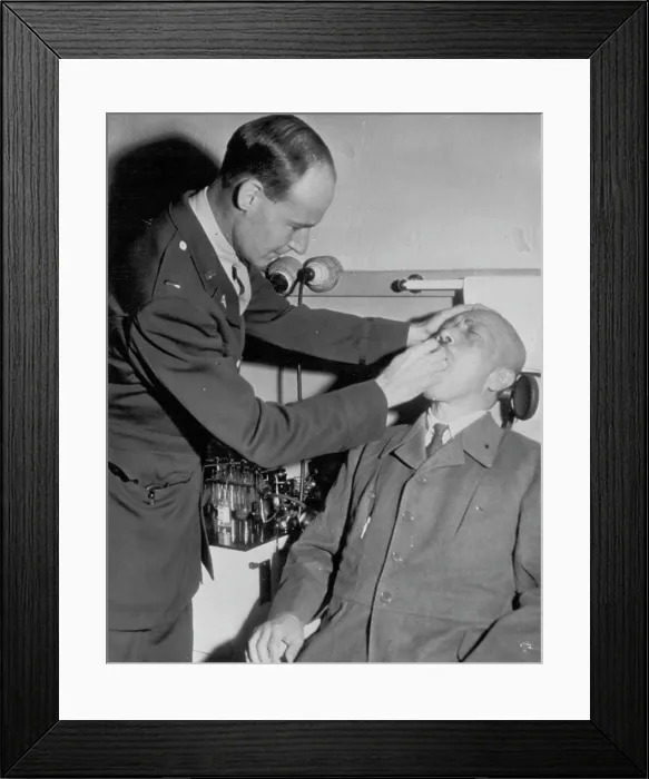 Framed Print : Tojo Gets a Health Check-Up -- Lt Framed Print : Tojo Gets a Health Check-Up -- Lt