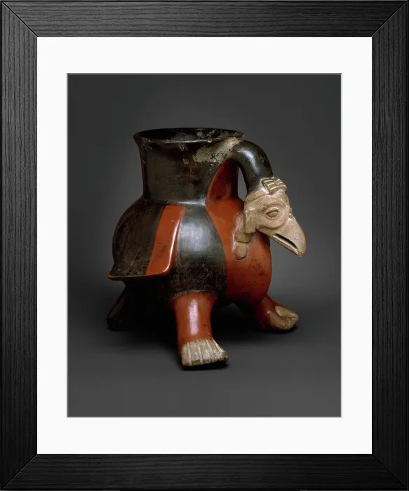 Framed Print : Vulture Vessel 1200-1521 Aztec Ceramic vessels in the form of animal effigies were made in large numbers in many parts Framed Print : Vulture Vessel 1200-1521 Aztec Ceramic vessels in the form of animal effigies were made in large numbers in many parts
