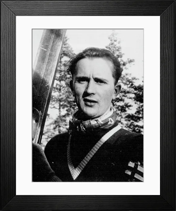 Framed Print : Finnish Athletes For Winter Olympics -- Matti Pietikainen, Ski Jumper. April 07, 1952. (Photo by Camera Press) Framed Print : Finnish Athletes For Winter Olympics -- Matti Pietikainen, Ski Jumper. April 07, 1952. (Photo by Camera Press)