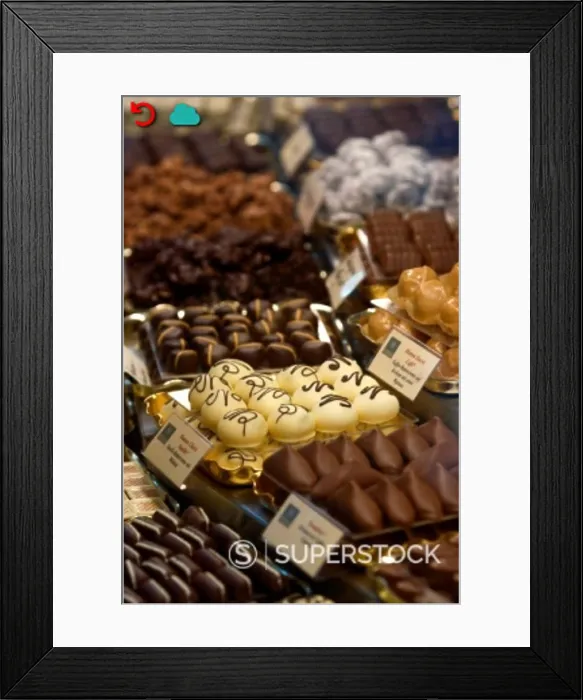 Framed Print : Chocolate shop at the Schokoladen museum, Cologne, North Rhine Westphalia, Germany, Europe