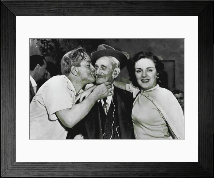 Framed Print : Another Big Moment For Gino - New York shoemaker Gino Parato