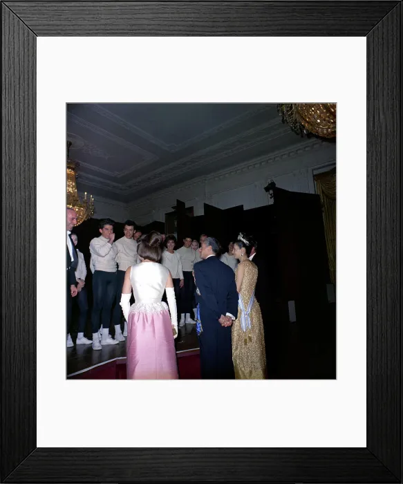 Framed Print : Dinner in honor of the Shah of Iran