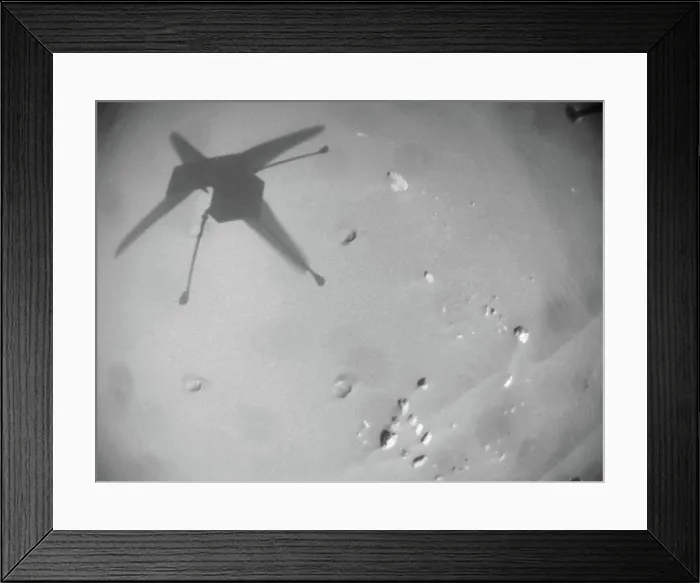 Framed Print : This animated GIF was generated using imagery acquired by the navigation camera aboard NASA's Ingenuity Mars Helicopter Framed Print : This animated GIF was generated using imagery acquired by the navigation camera aboard NASA's Ingenuity Mars Helicopter