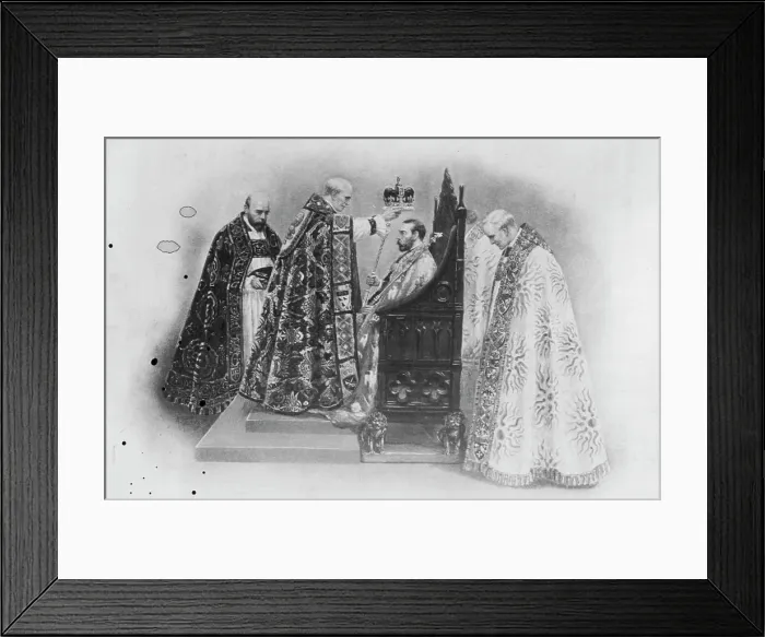 Framed Print : Coronation - The Crowning of the King George V by the Archbishop of Canterbury Framed Print : Coronation - The Crowning of the King George V by the Archbishop of Canterbury