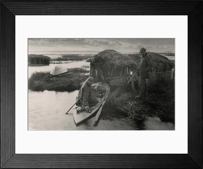 Framed Print : The Fowler's Return. Peter Henry Emerson (Cuba)