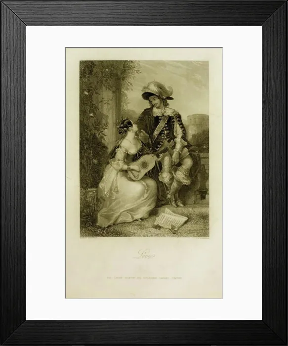 Framed Print : Love.. Corbould, Edward Henry, 1815-1905