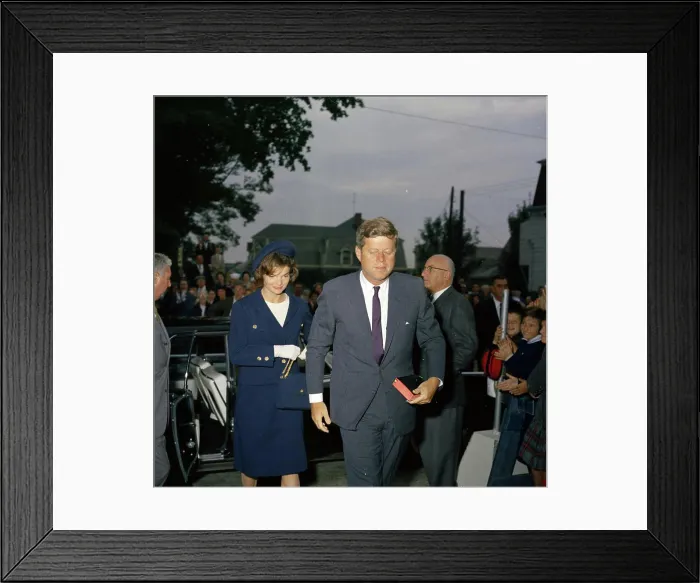 Framed Print : Weekend in Newport, Rhode Island: President Kennedy and First Lady Jacqueline Kennedy (JBK) at St Framed Print : Weekend in Newport, Rhode Island: President Kennedy and First Lady Jacqueline Kennedy (JBK) at St