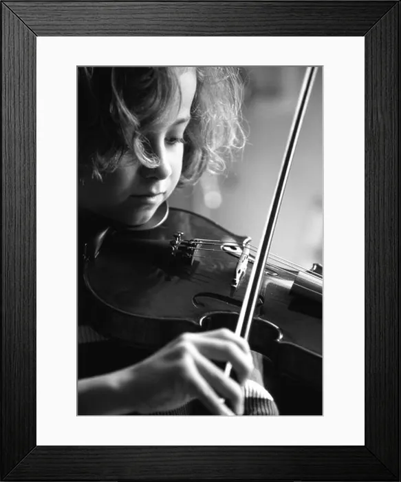 Framed Print : Girl playing violin Framed Print : Girl playing violin