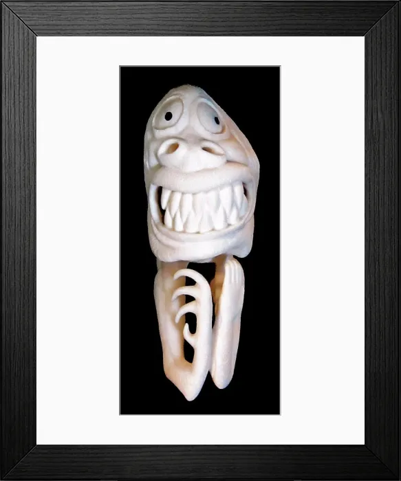 Framed Print : Tupilak, reindeer antler carving, Qaqortoq; Greenland Framed Print : Tupilak, reindeer antler carving, Qaqortoq; Greenland