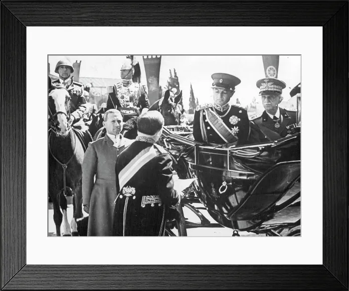 Framed Print : Prince Paul's long talks with Mussolini
