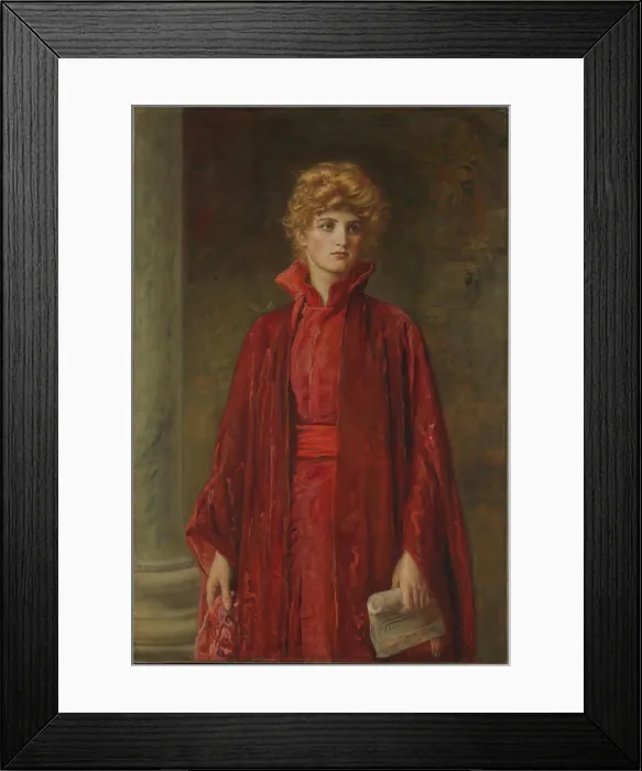 Framed Print : Portia 1886 Sir John Everett Millais British In Shakespeares play The Merchant of Venice Framed Print : Portia 1886 Sir John Everett Millais British In Shakespeares play The Merchant of Venice