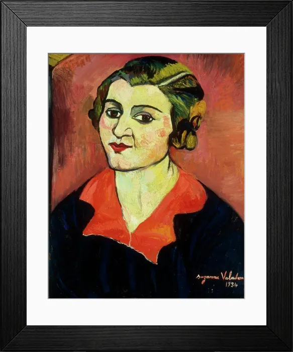 Framed Print : Autoportrait. Suzanne Valadon (1865-1938). Oil on canvas, 1934. 41.3 x 33cm Framed Print : Autoportrait. Suzanne Valadon (1865-1938). Oil on canvas, 1934. 41.3 x 33cm