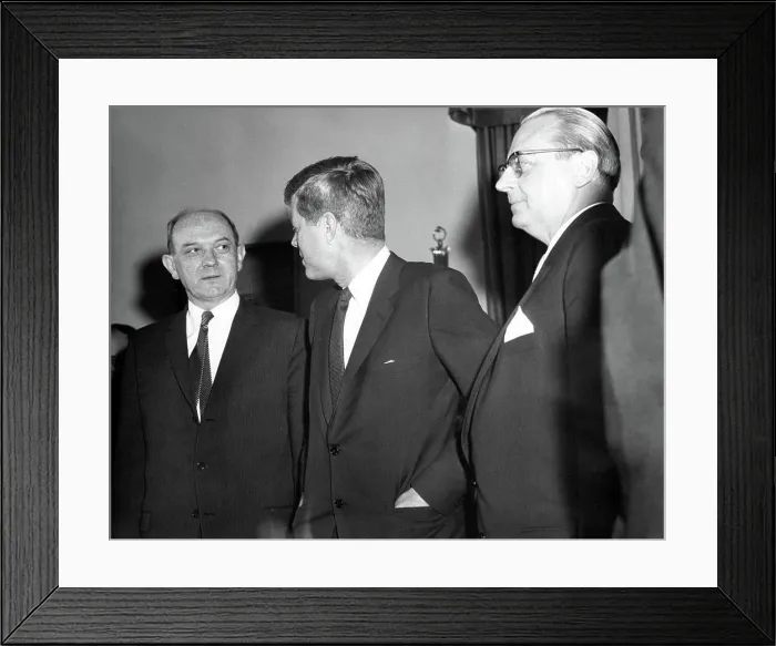 Framed Print : Meeting with Dr. Heinrich von Brentano