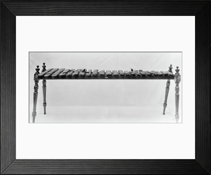 Framed Print : Rock Harmonicon ca. 1880 William Till This rock harmonicon or stone xylophone was made by the Till family