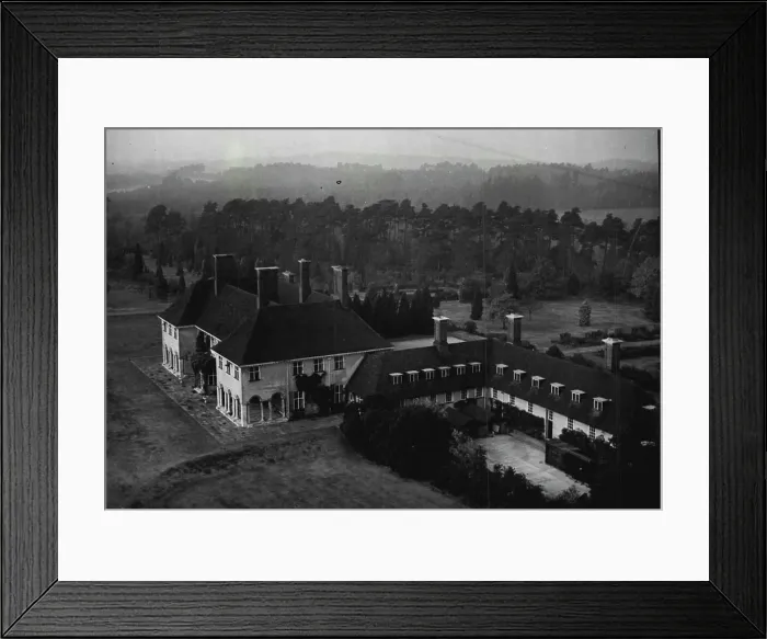 Framed Print : May Be Princess's New Home -- An aerial view of Windlesham Moor