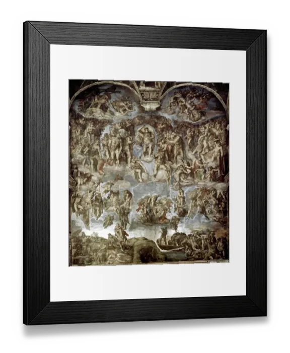 Framed Print : The Last Judgement 1536-1541 Michelangelo Buonarroti (1475-1564 Italian) Fresco Sistine Chapel, Vatican City Framed Print : The Last Judgement 1536-1541 Michelangelo Buonarroti (1475-1564 Italian) Fresco Sistine Chapel, Vatican City