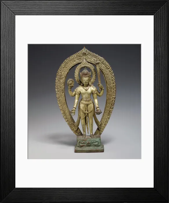 Framed Print : Vishnu 10th-11th century Nepal (Kathmandu Valley) Framed Print : Vishnu 10th-11th century Nepal (Kathmandu Valley)