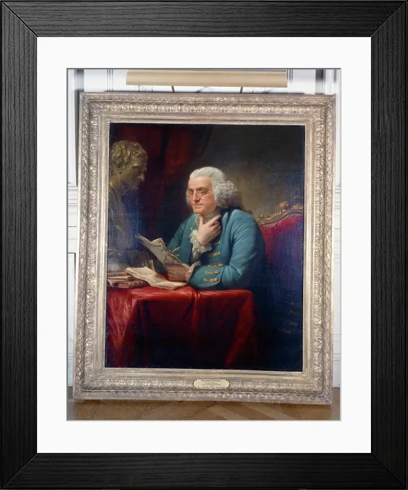 Framed Print : White House paintings: Benjamin Franklin by David Martin (1767) Framed Print : White House paintings: Benjamin Franklin by David Martin (1767)