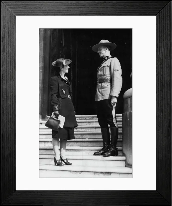 Framed Print : Canadian (Including Mounted Police) Police. August 2, 1938. (Photo by Keystone) Framed Print : Canadian (Including Mounted Police) Police. August 2, 1938. (Photo by Keystone)