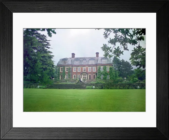 Framed Print : Trip to Europe: England, Chelwood Gate: President Kennedy at Birch Grove House with Prime Minister Harold Macmillan