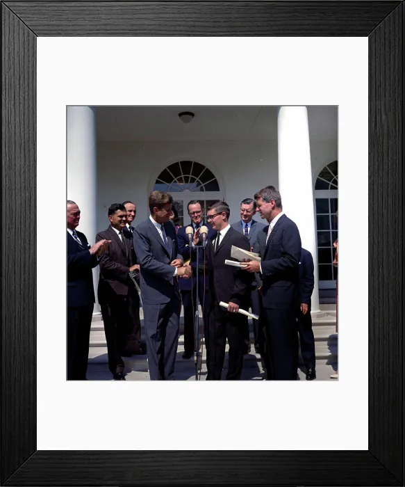 Framed Print : Presentation of the Young American Medals to Gerald L Framed Print : Presentation of the Young American Medals to Gerald L