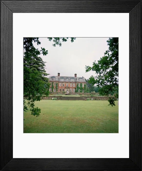 Framed Print : Trip to Europe: England, Chelwood Gate: President Kennedy at Birch Grove House with Prime Minister Harold Macmillan Framed Print : Trip to Europe: England, Chelwood Gate: President Kennedy at Birch Grove House with Prime Minister Harold Macmillan