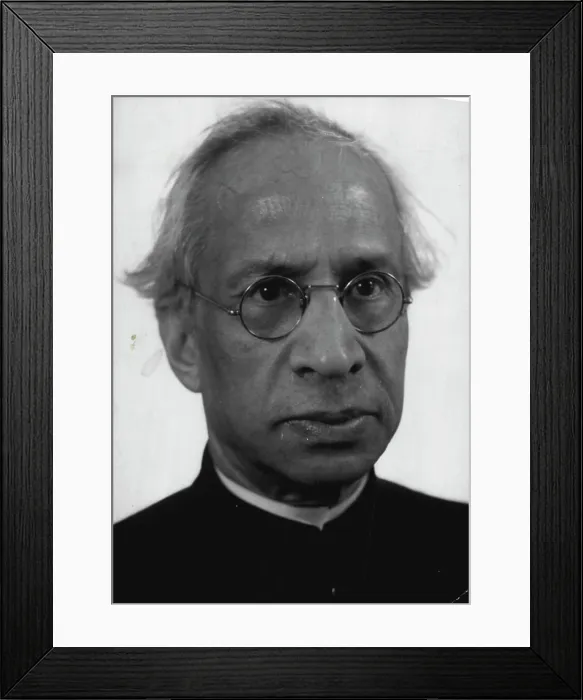 Framed Print : Dr. Sarvepalli Radhakrishnan - Former Indian Ambassador to Moscow is returning to Delhi for election as unopposed