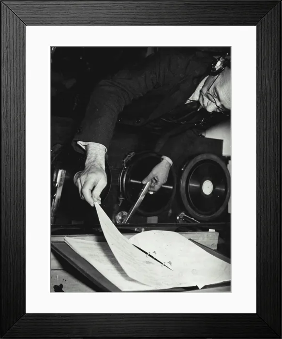 Framed Print : Behind Radio drama. July 19, 1935 Framed Print : Behind Radio drama. July 19, 1935
