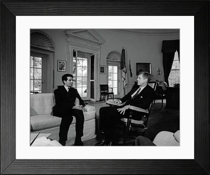 Framed Print : Meeting with the Ambassador of Algeria