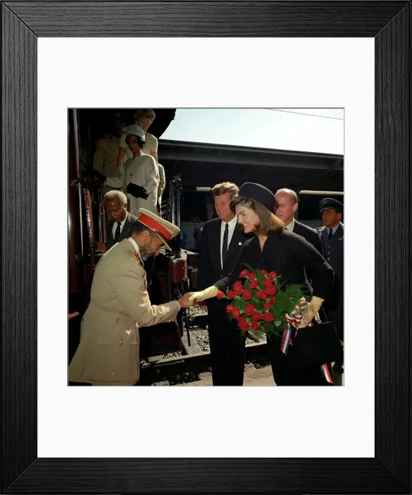 Framed Print : Arrival ceremony for Haile Selassie I Framed Print : Arrival ceremony for Haile Selassie I