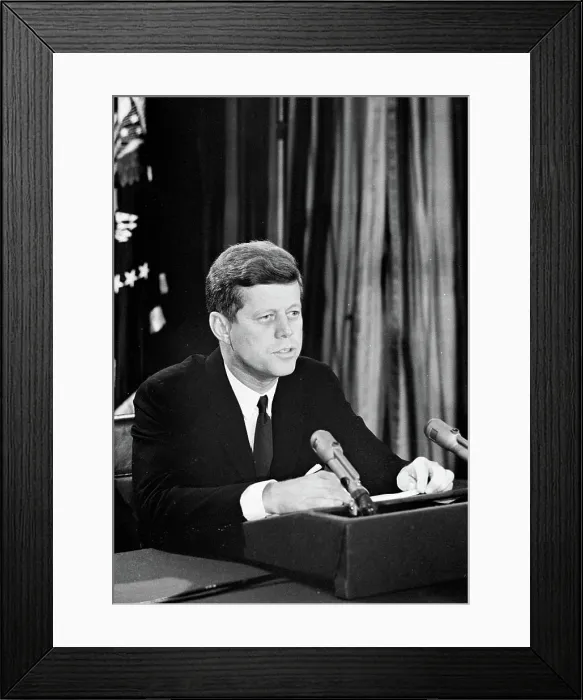 Framed Print : Radio and Television Report to the American People on the Soviet Arms Buildup in Cuba (Cuban Missile Crisis)