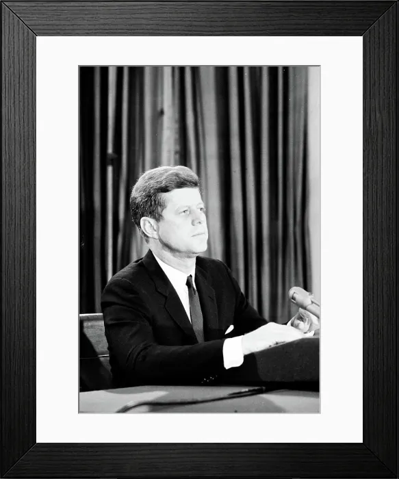 Framed Print : Radio and Television Report to the American People on the Soviet Arms Buildup in Cuba (Cuban Missile Crisis) Framed Print : Radio and Television Report to the American People on the Soviet Arms Buildup in Cuba (Cuban Missile Crisis)