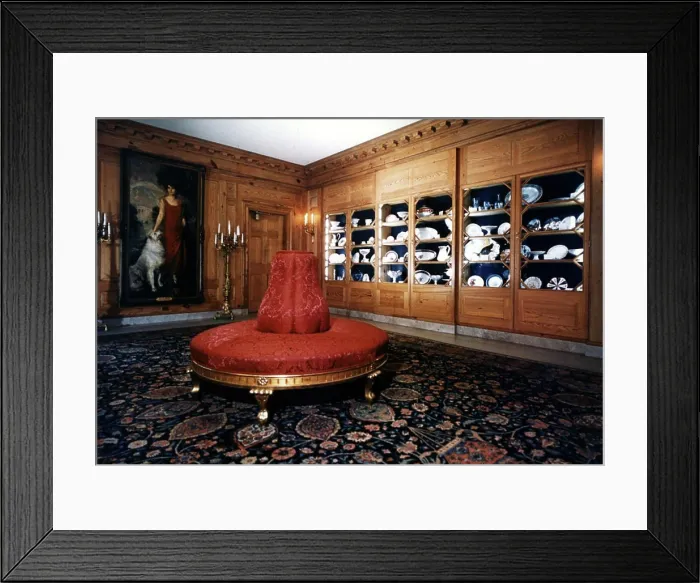 Framed Print : White House rooms. View of the China Room of the White House