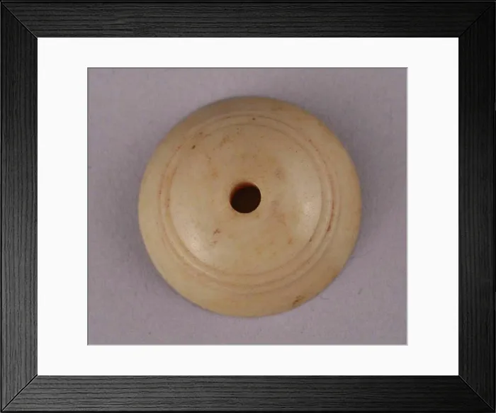 Framed Print : Spindle Whorl 9th-10th century Spindle whorls aided in the making of thread by maintaining the momentum of the spindle Framed Print : Spindle Whorl 9th-10th century Spindle whorls aided in the making of thread by maintaining the momentum of the spindle