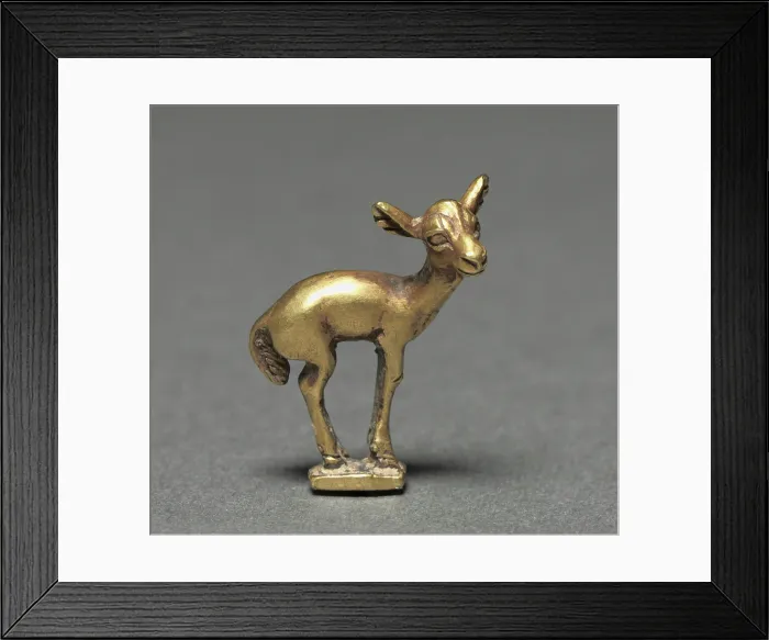 Framed Print : Elk Fawn Finial, 400-200 BC. Western Asia
