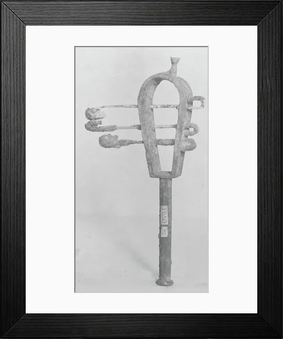 Framed Print : Seshesh 1st century A.D. possibly Italian (Ancient Roman) The use of sistrum