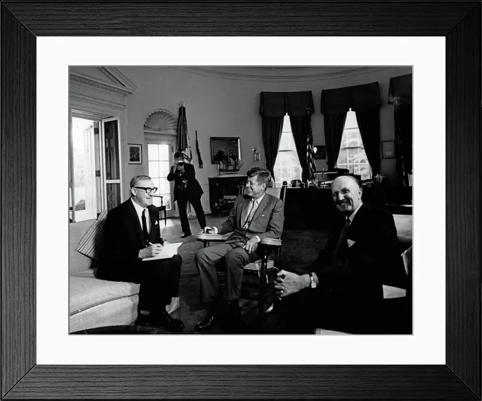 Framed Print : Meeting with Arthur A. Calwell Framed Print : Meeting with Arthur A. Calwell